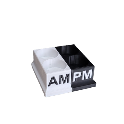 Znet3D Eye Drops Bottle Organizer & Tracker – AM/PM 4-Slot
