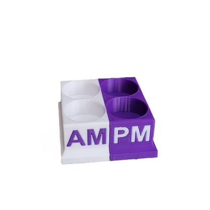 Znet3D Eye Drops Bottle Organizer & Tracker – AM/PM 4-Slot