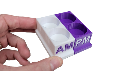 Znet3D Eye Drops Bottle Organizer & Tracker – AM/PM 4-Slot