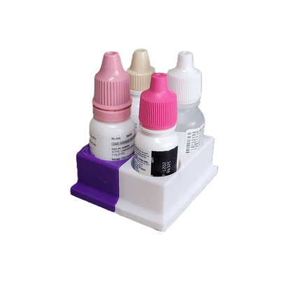 Znet3D Eye Drops Bottle Organizer & Tracker – AM/PM 4-Slot