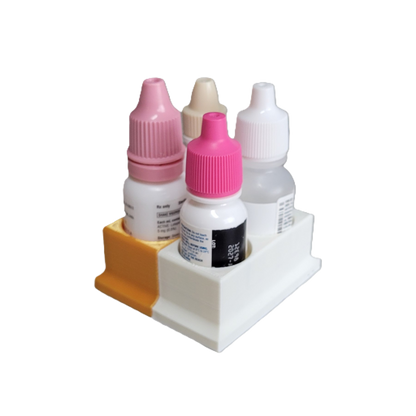 Znet3D Eye Drops Bottle Organizer & Tracker – AM/PM 4-Slot