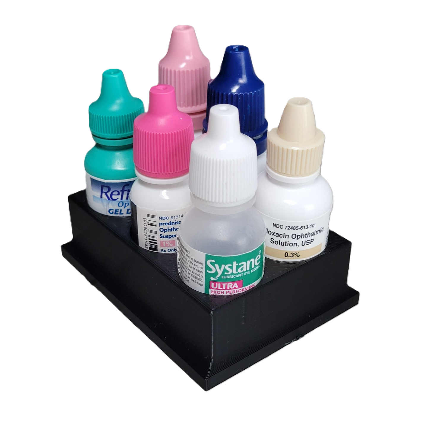 Znet3D Eye Drop Bottles Organizer & Storage – 6-Slot Holder