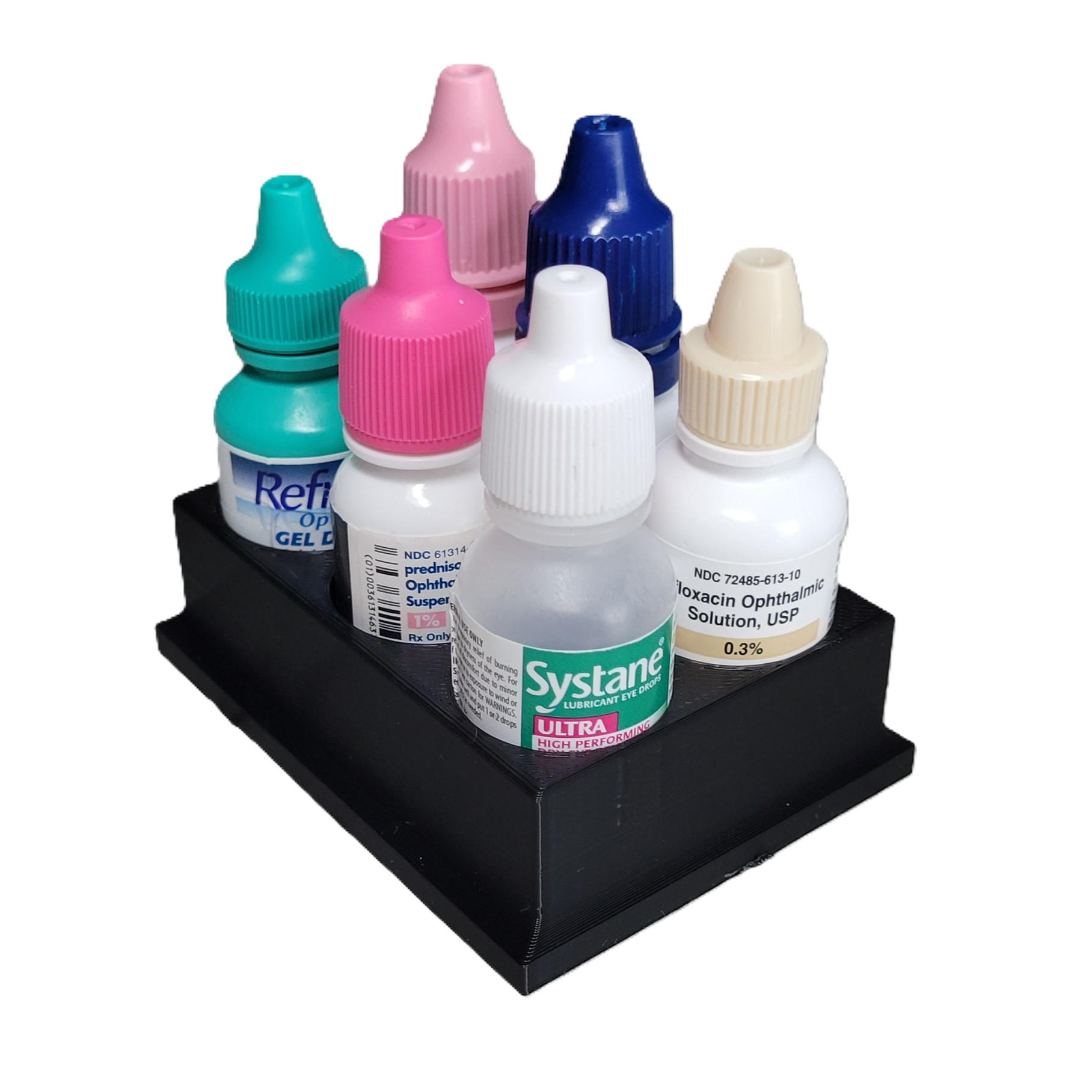 Znet3D Eye Drop Bottles Organizer & Storage – 6-Slot Holder