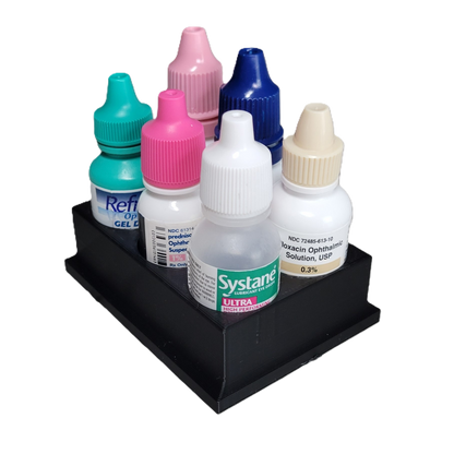 Znet3D Eye Drop Bottles Organizer & Storage – 6-Slot Holder