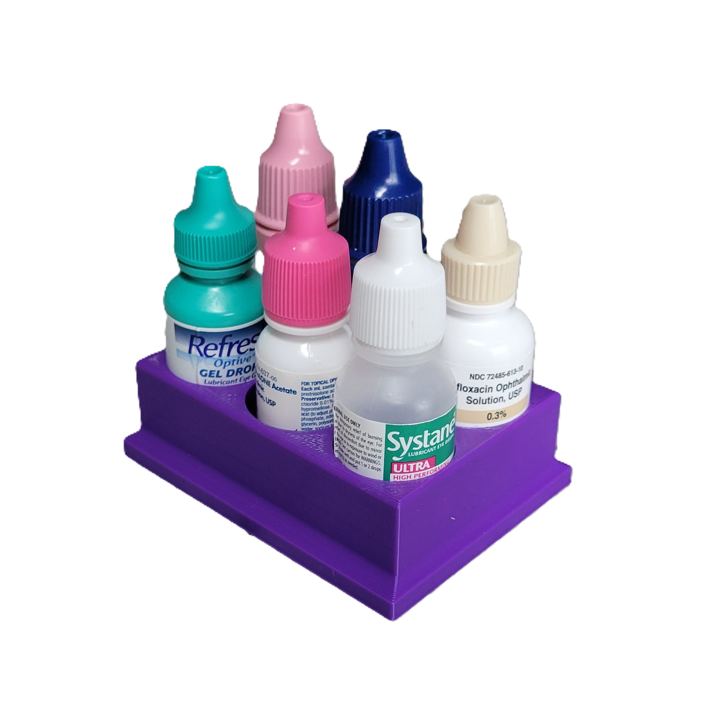 Znet3D Eye Drop Bottles Organizer & Storage – 6-Slot Holder