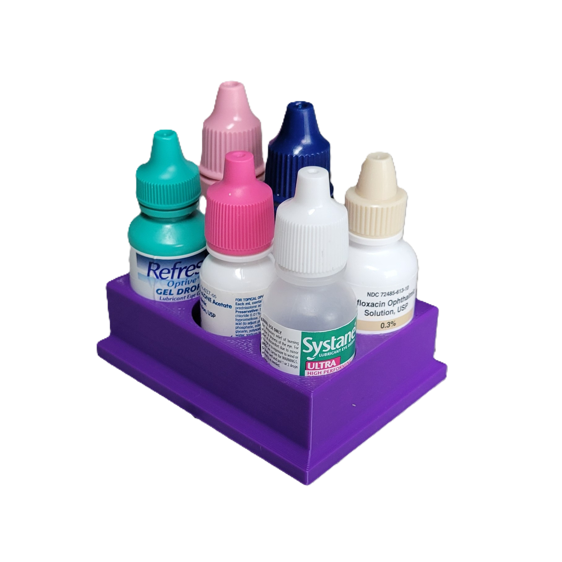 Znet3D Eye Drop Bottles Organizer & Storage – 6-Slot Holder