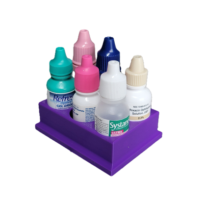 Znet3D Eye Drop Bottles Organizer & Storage – 6-Slot Holder