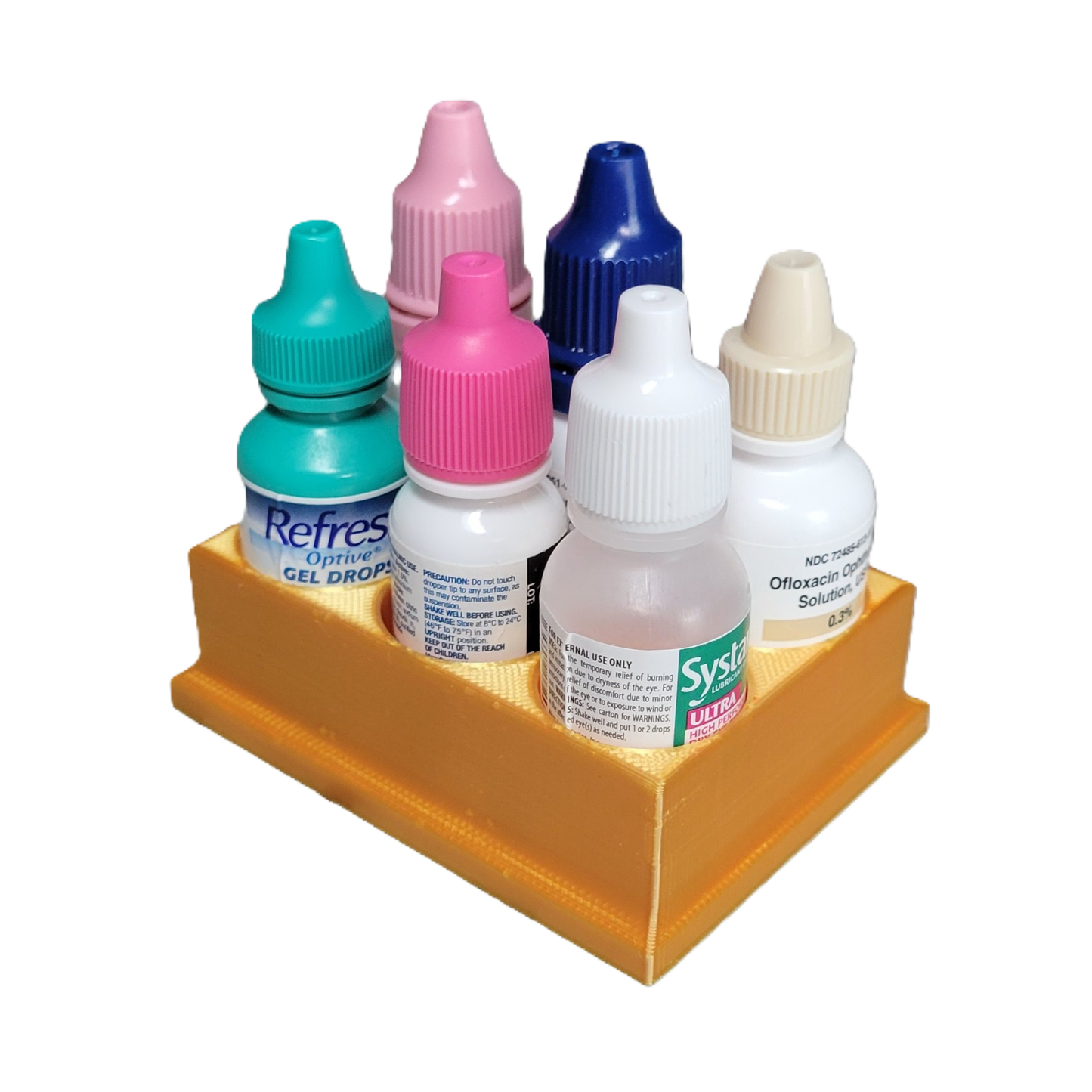 Znet3D Eye Drop Bottles Organizer & Storage – 6-Slot Holder