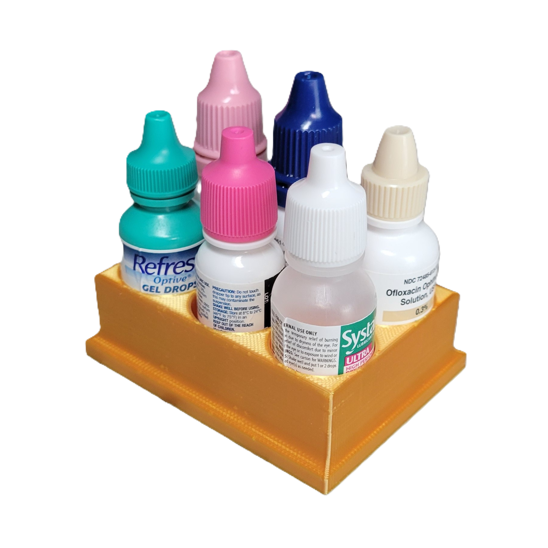 Znet3D Eye Drop Bottles Organizer & Storage – 6-Slot Holder