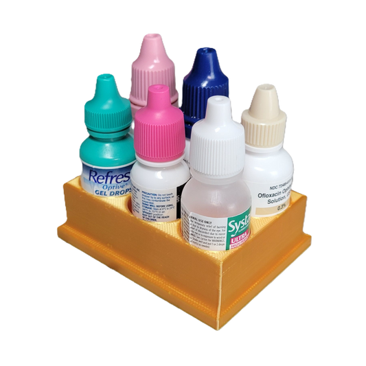 Znet3D Eye Drop Bottles Organizer & Storage – 6-Slot Holder