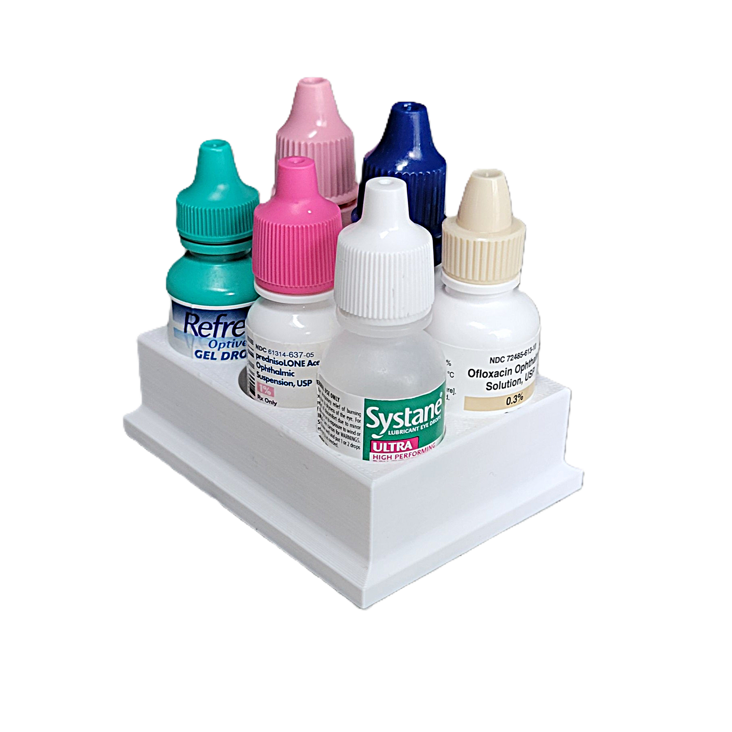 Znet3D Eye Drop Bottles Organizer & Storage – 6-Slot Holder