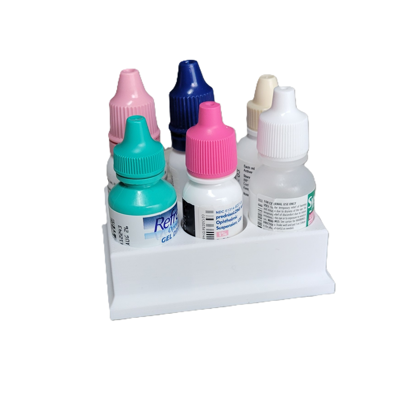 Znet3D Eye Drop Bottles Organizer & Storage – 6-Slot Holder