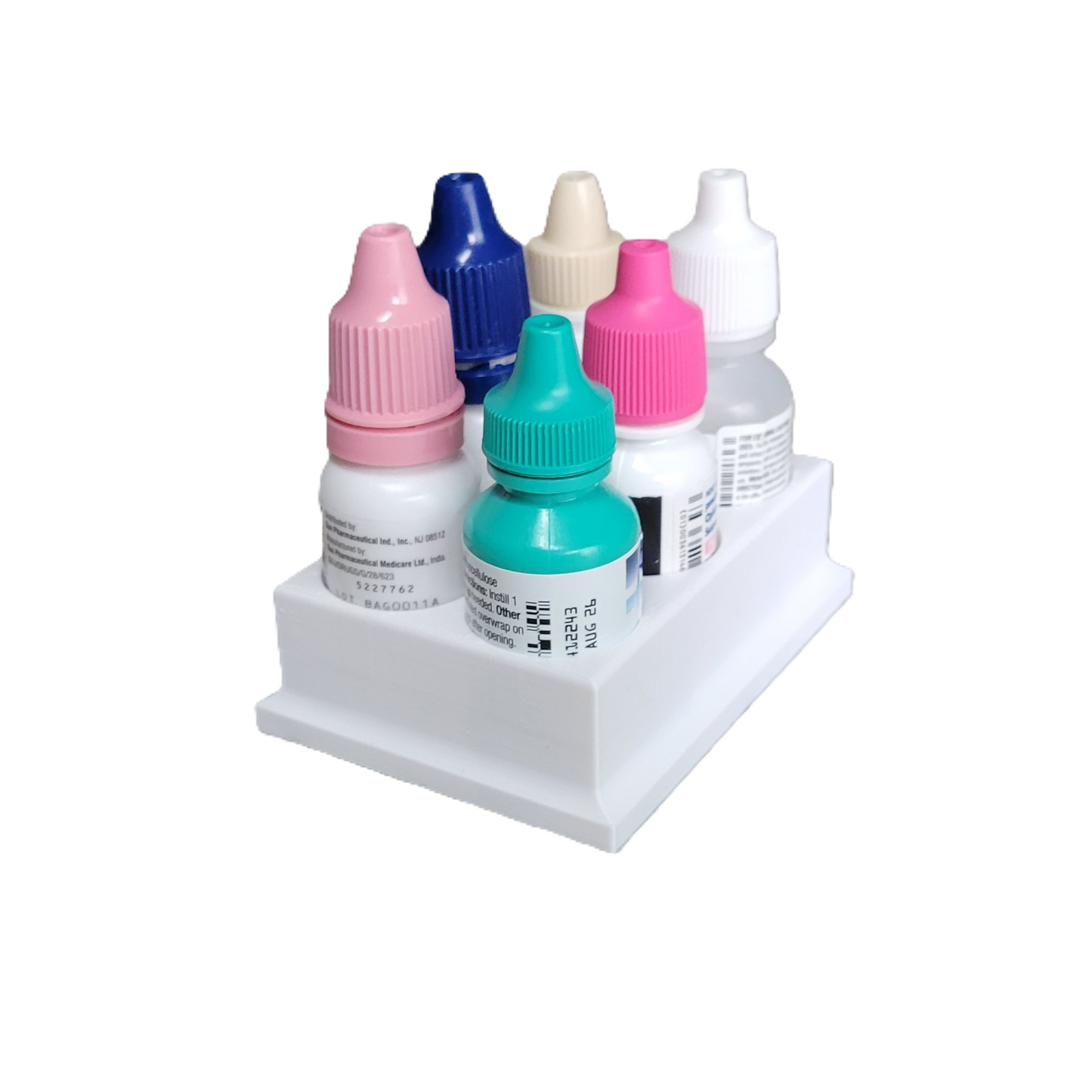 Znet3D Eye Drop Bottles Organizer & Storage – 6-Slot Holder