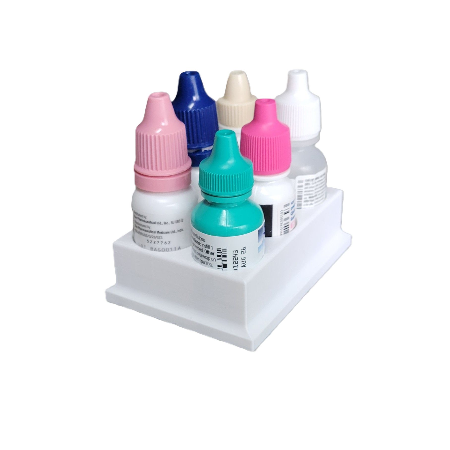 Znet3D Eye Drop Bottles Organizer & Storage – 6-Slot Holder