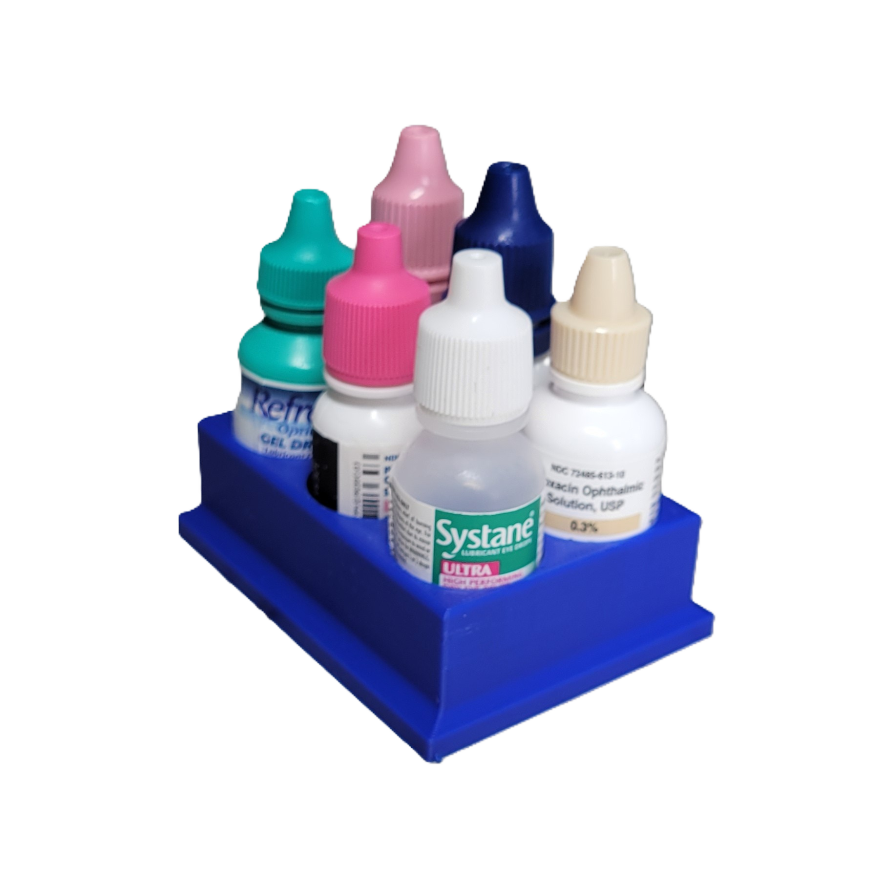 Znet3D Eye Drop Bottles Organizer & Storage – 6-Slot Holder
