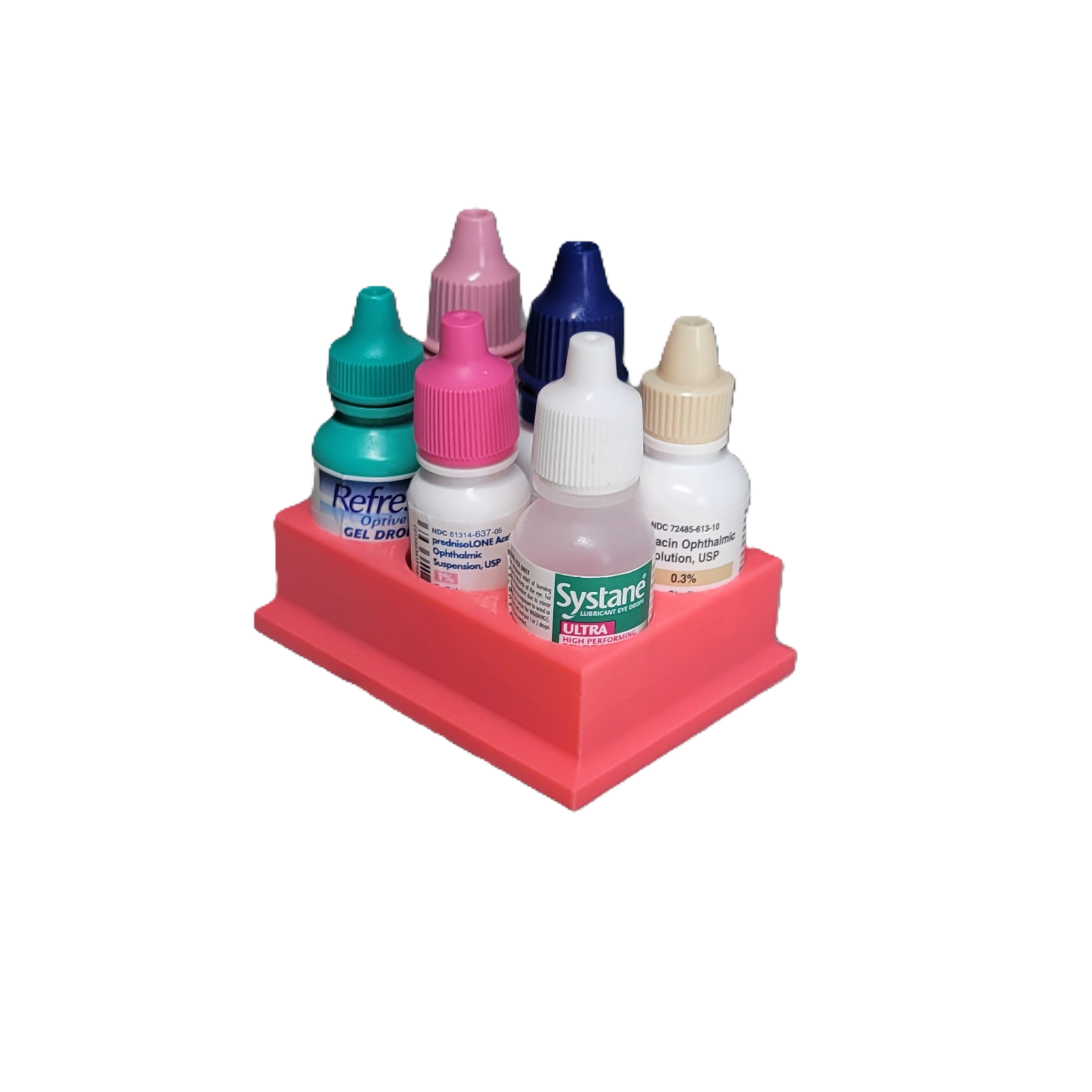 Znet3D Eye Drop Bottles Organizer & Storage – 6-Slot Holder
