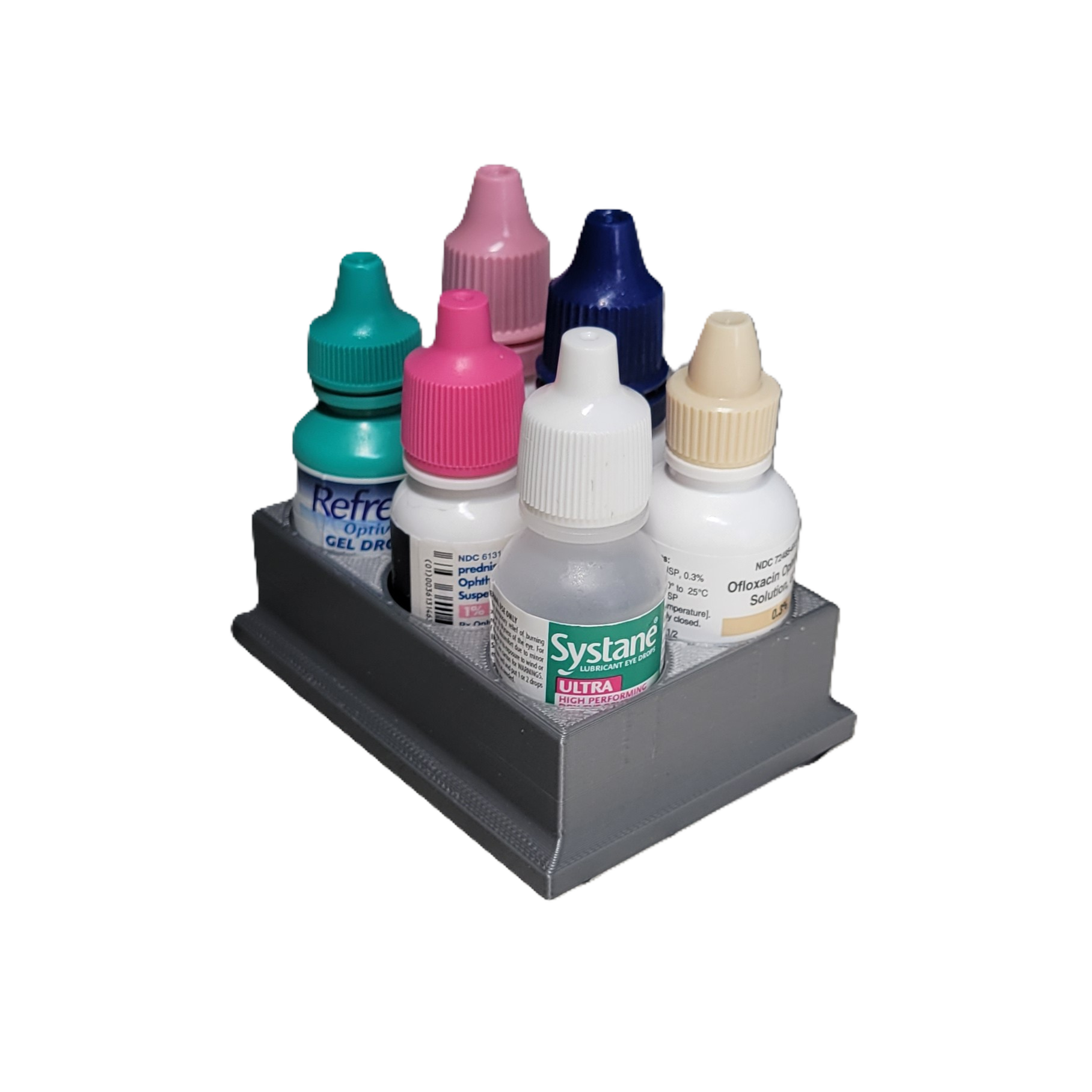 Znet3D Eye Drop Bottles Organizer & Storage – 6-Slot Holder