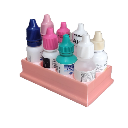 Znet3D Eye Drop Bottles Organizer & Storage – 8-Slot Holder