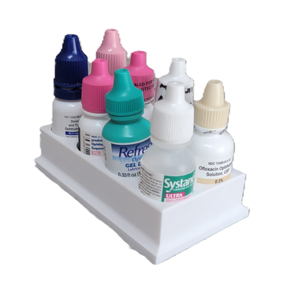 Znet3D Eye Drop Bottles Organizer & Storage – 8-Slot Holder