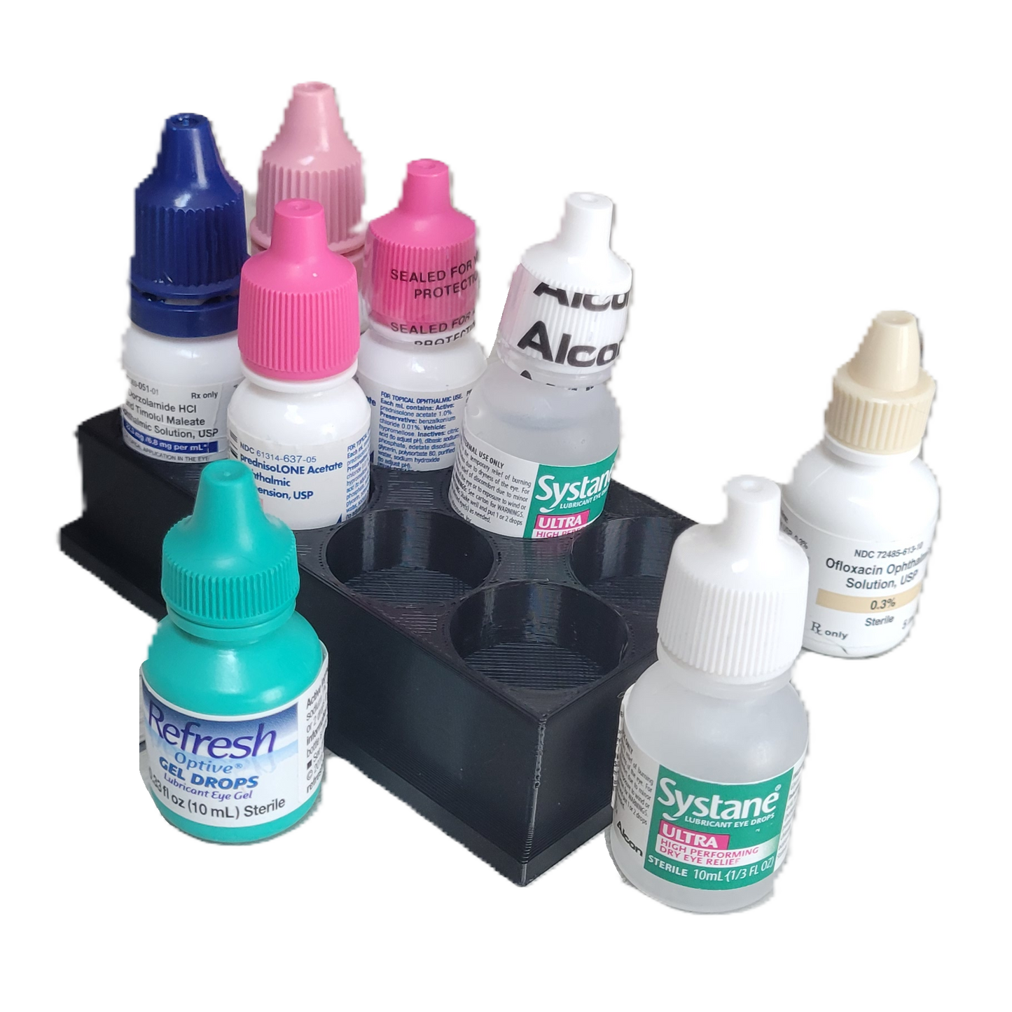 Znet3D Eye Drop Bottles Organizer & Storage – 8-Slot Holder
