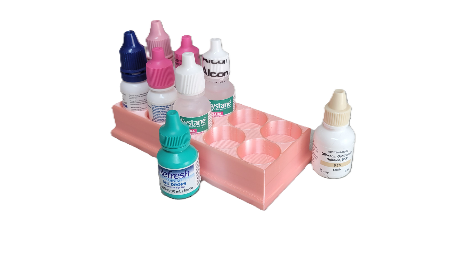 Znet3D Eye Drop Bottles Organizer & Storage – 10-Slot Holder