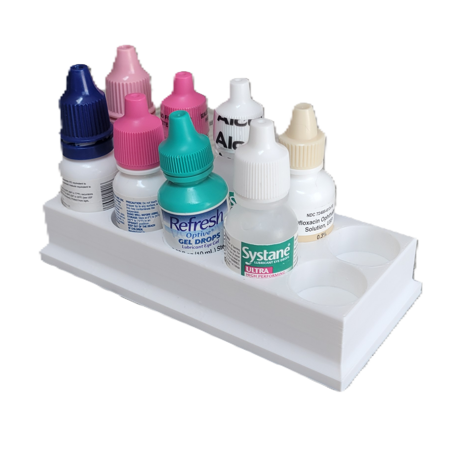 Znet3D Eye Drop Bottles Organizer & Storage – 10-Slot Holder