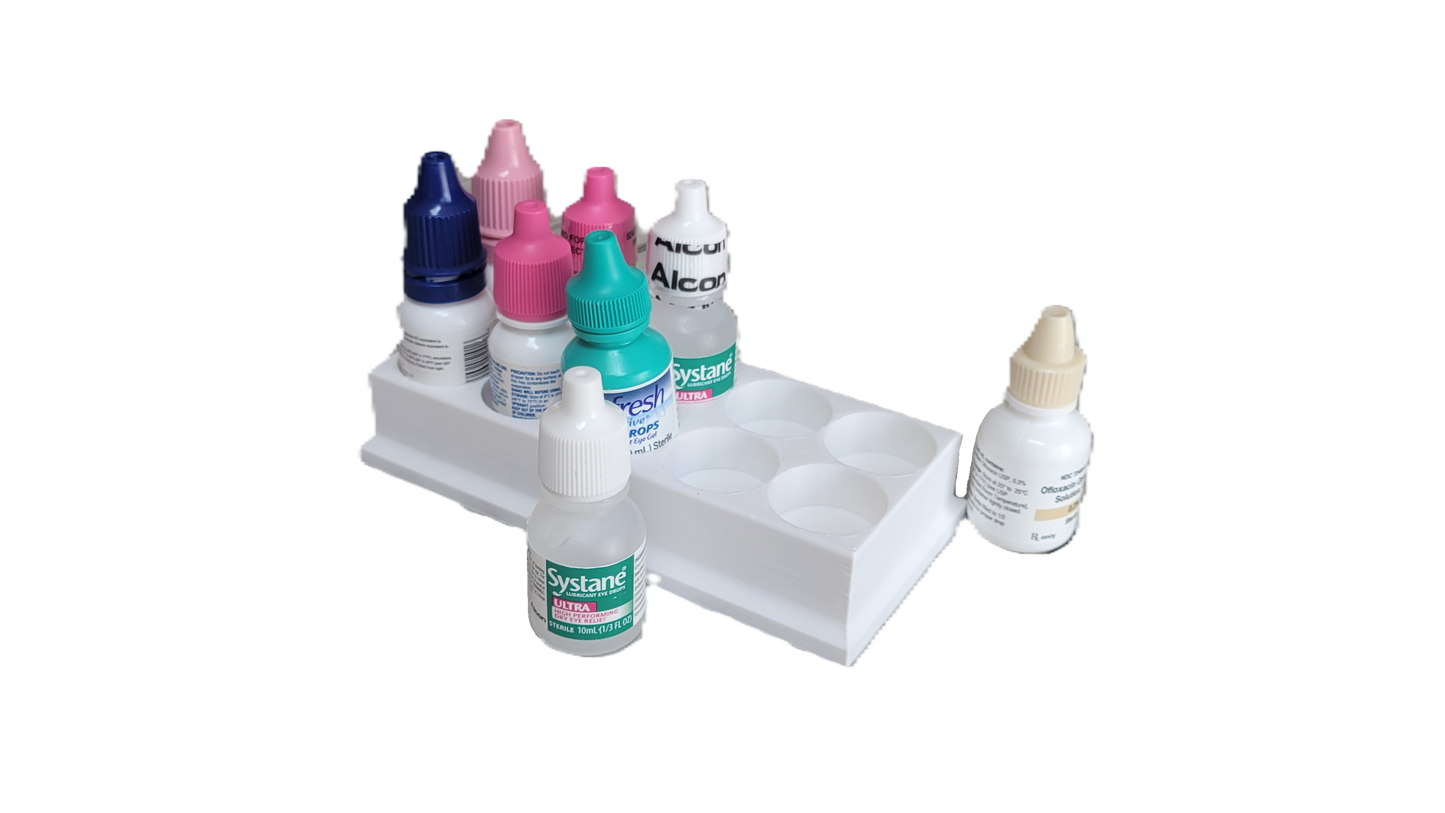 Znet3D Eye Drop Bottles Organizer & Storage – 10-Slot Holder