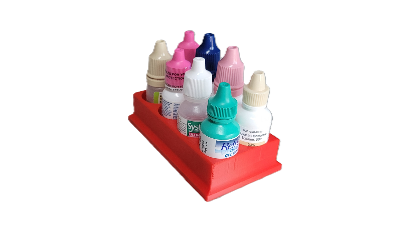 Znet3D Eye Drop Bottles Organizer & Storage – 8-Slot Holder