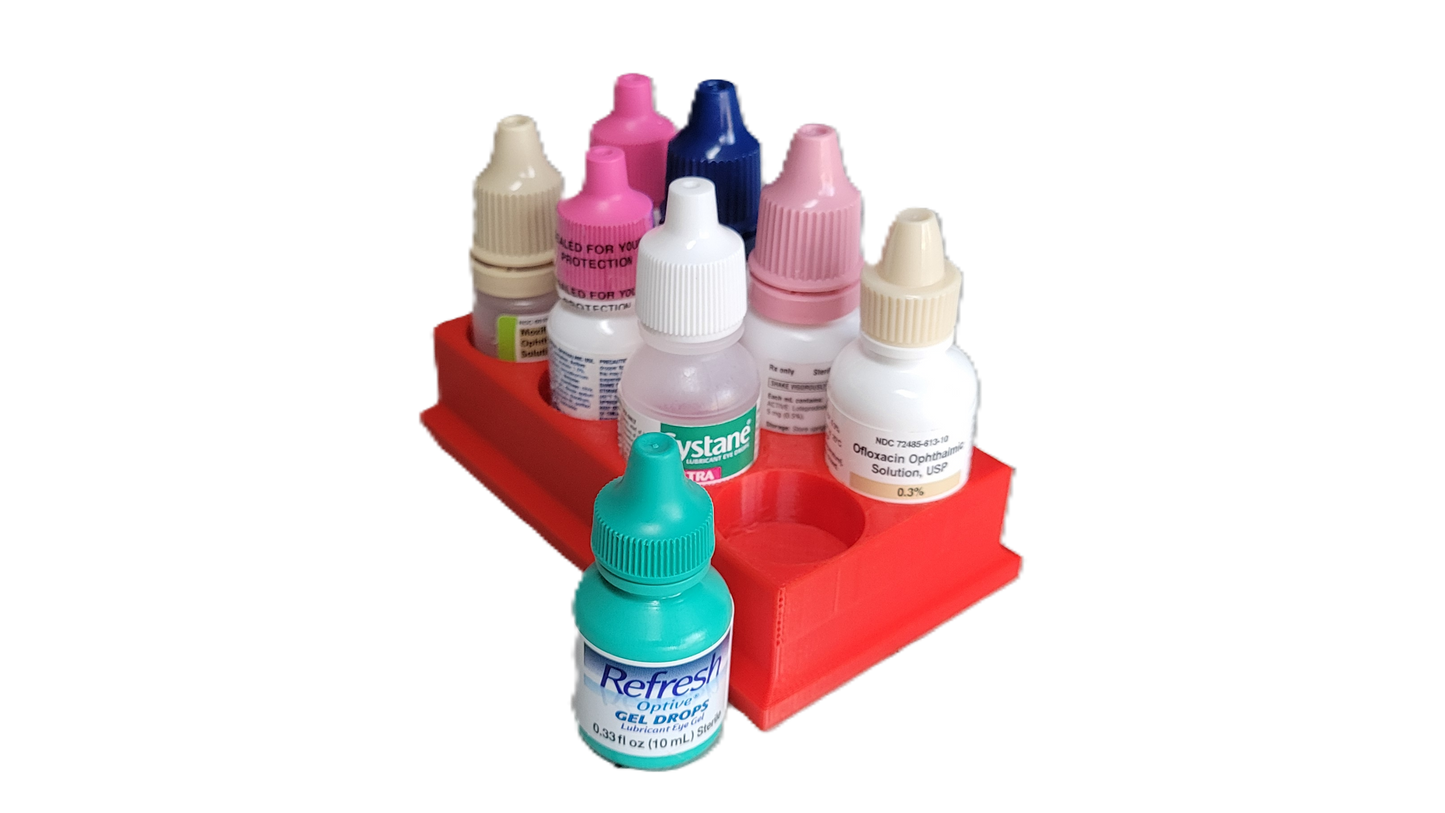 Znet3D Eye Drop Bottles Organizer & Storage – 8-Slot Holder