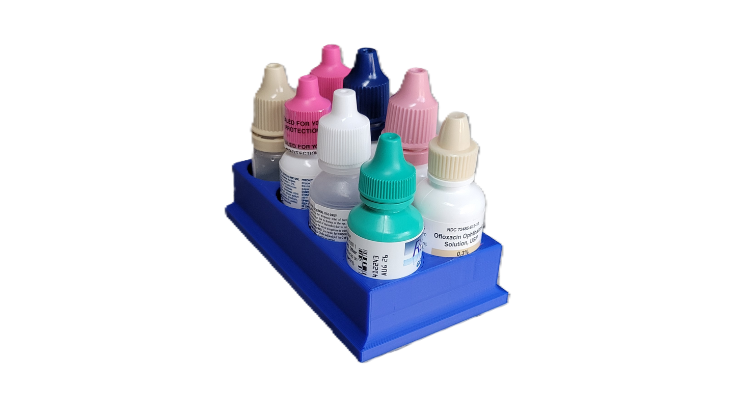 Znet3D Eye Drop Bottles Organizer & Storage – 8-Slot Holder
