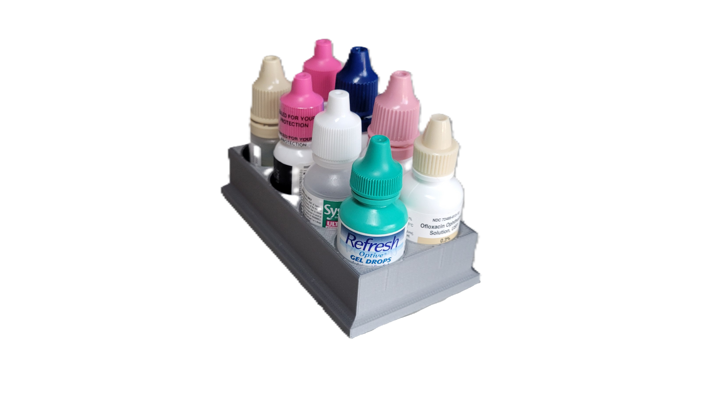 Znet3D Eye Drop Bottles Organizer & Storage – 8-Slot Holder