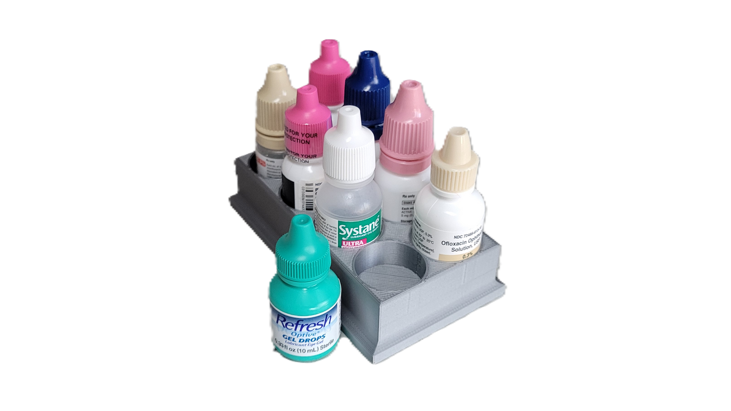 Znet3D Eye Drop Bottles Organizer & Storage – 8-Slot Holder
