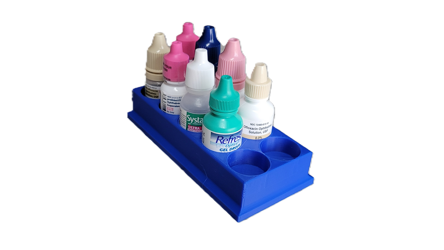 Znet3D Eye Drop Bottles Organizer & Storage – 10-Slot Holder