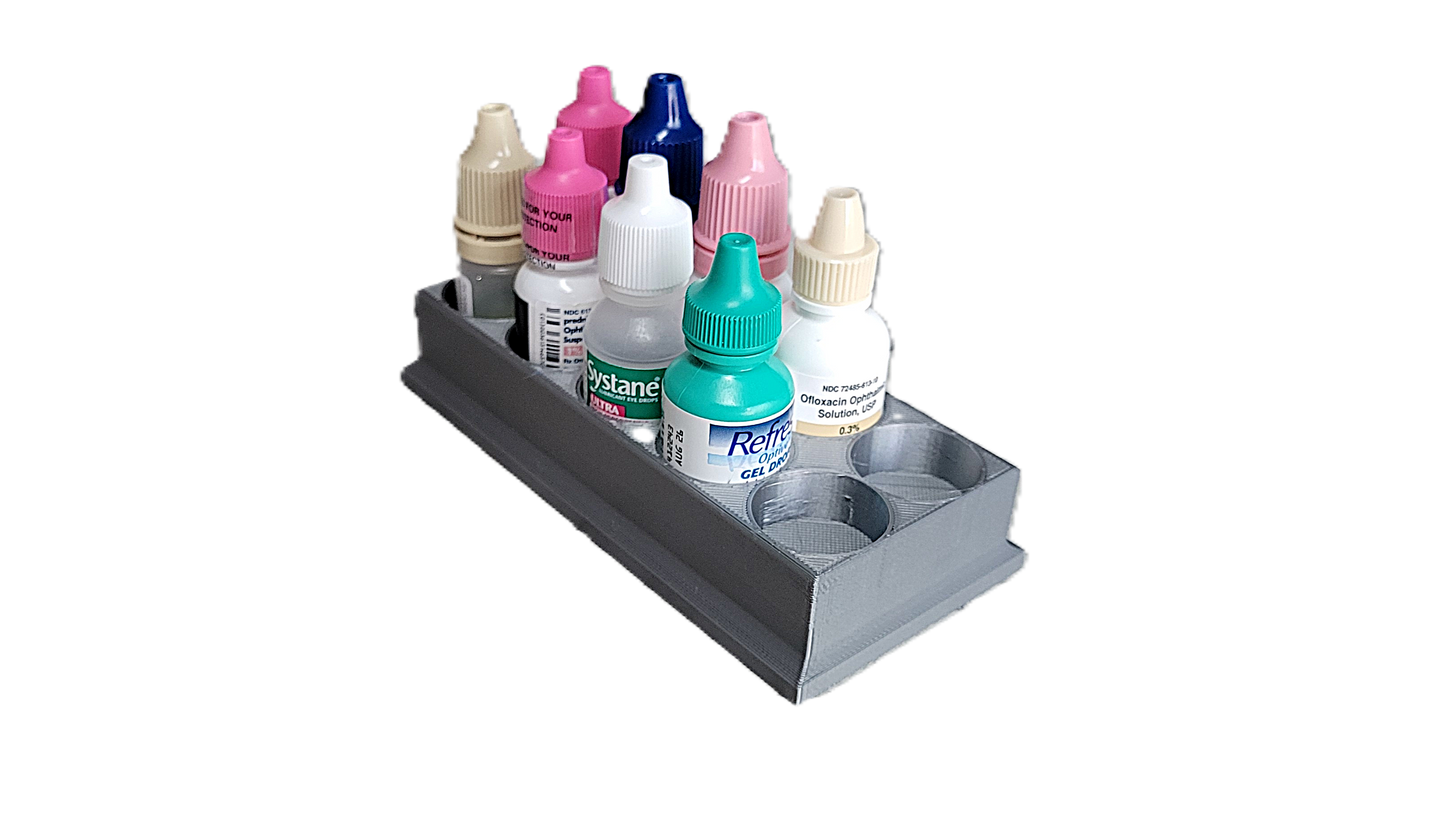 Znet3D Eye Drop Bottles Organizer & Storage – 10-Slot Holder