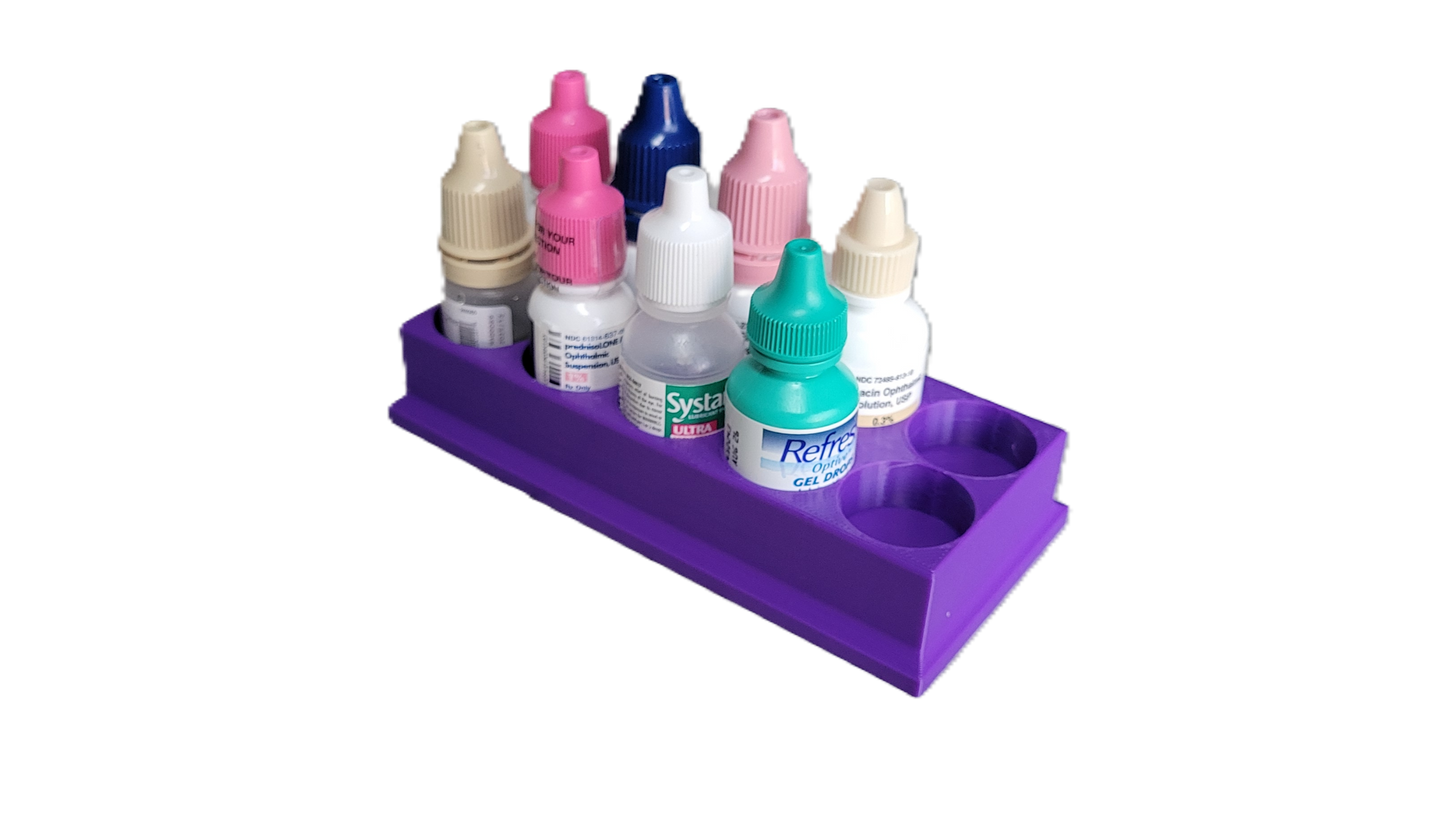 Znet3D Eye Drop Bottles Organizer & Storage – 10-Slot Holder