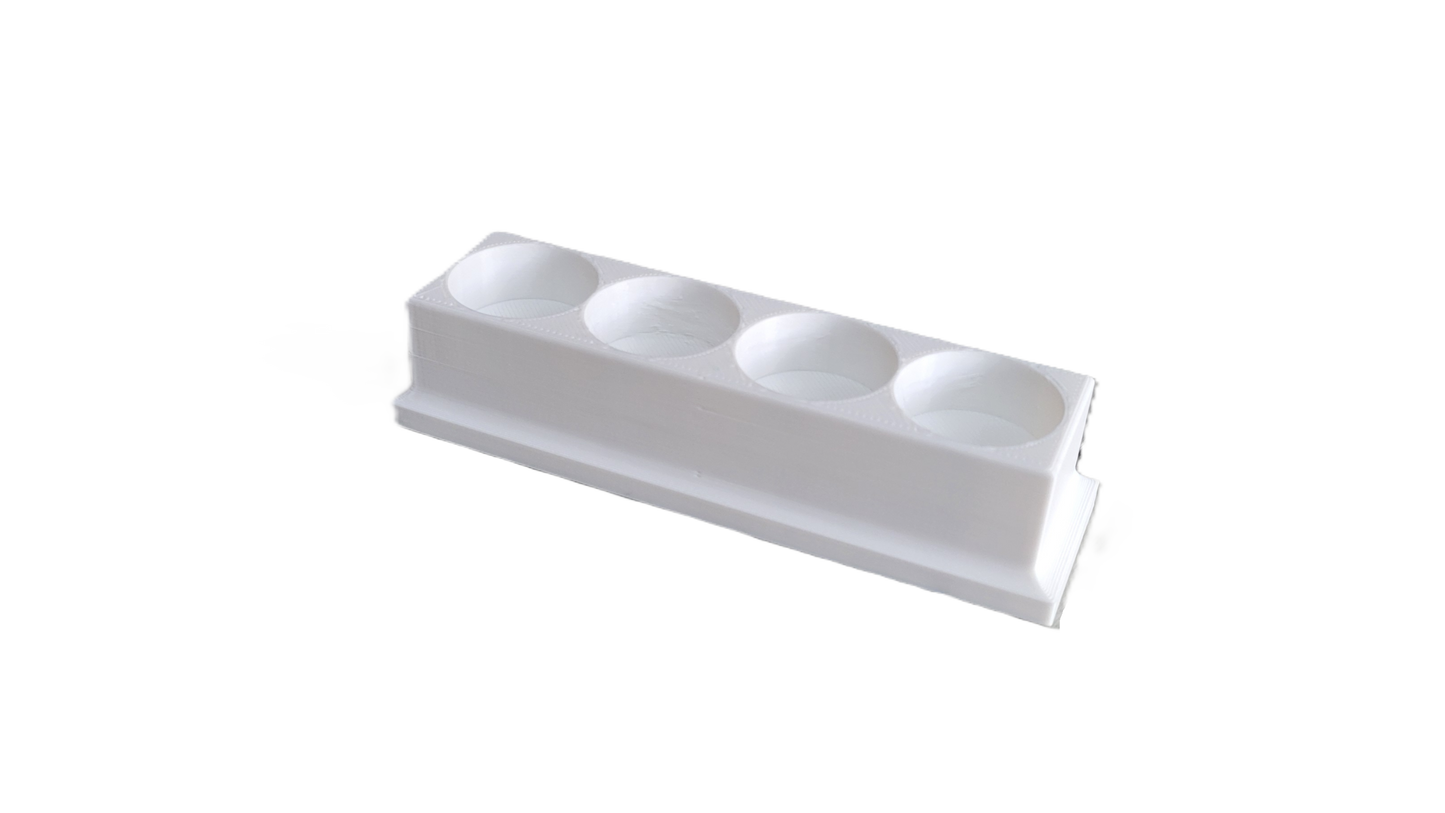 Eye Drop Bottle Organizer Tray – 4-Slot Holder for Eye Drops Compact Storage Rack Made in USA by Znet3D