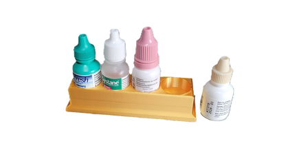 Eye Drop Bottle Organizer Tray – 4-Slot Holder for Eye Drops Compact Storage Rack Made in USA by Znet3D
