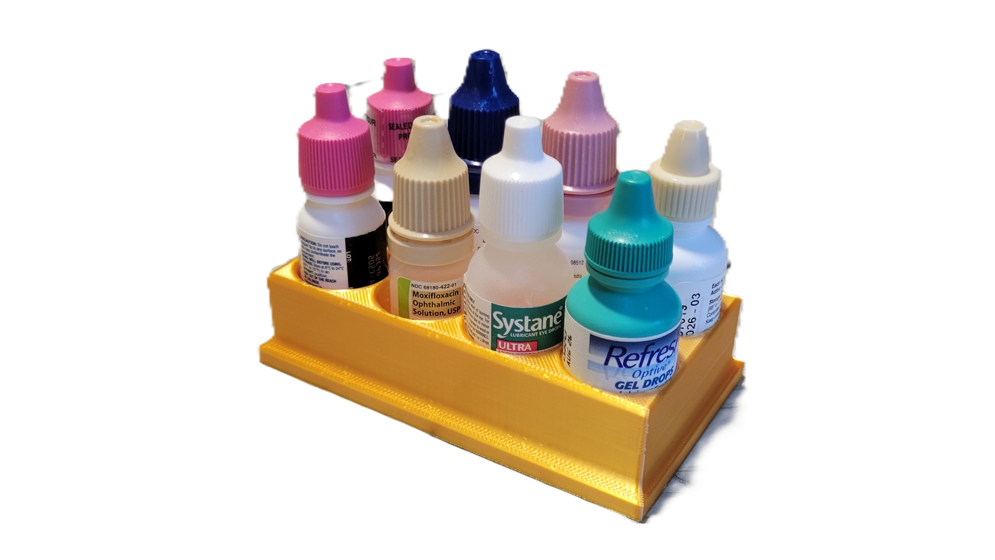 Znet3D Eye Drop Bottles Organizer & Storage – 8-Slot Holder