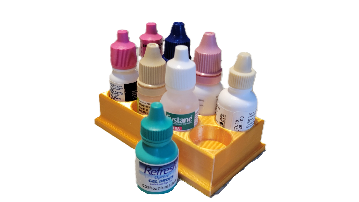 Znet3D Eye Drop Bottles Organizer & Storage – 8-Slot Holder