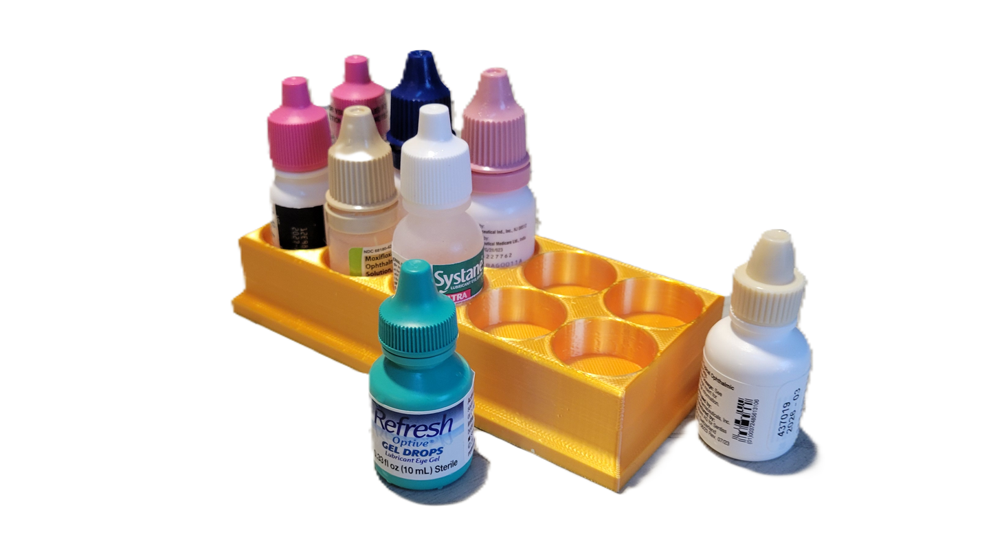 Znet3D Eye Drop Bottles Organizer & Storage – 10-Slot Holder