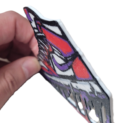 Znet3D Drip Jordan Sneaker Magnet, Bold Streetwear-Inspired, Decorative Magnet for Refrigerator, Locker Room or Office. Vibrant High-Top Jordan Nike Shoe Illustration