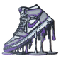 Znet3D Drip Jordan Sneaker Magnet, Bold Streetwear-Inspired, Decorative Magnet for Refrigerator, Locker Room or Office. Vibrant High-Top Jordan Nike Shoe Illustration