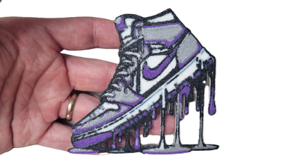 Znet3D Drip Jordan Sneaker Magnet, Bold Streetwear-Inspired, Decorative Magnet for Refrigerator, Locker Room or Office. Vibrant High-Top Jordan Nike Shoe Illustration