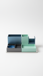 Modular Anodized Aluminum Desk Organizer