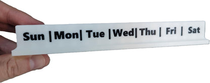 Znet3D Eye Drop Bottle Holder – 7-Slot Weekly Organizer with Day-of-The-Week Labels Secure Storage for Eye Drops, Medication, or Small Bottles