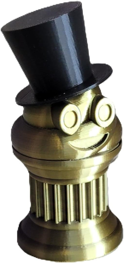 Znet3D Mini Gentlemen Poop Emoji Trophy – Elegant Black Top Hat on Poop Emoji Trophy – Add Sophistication & Humor to Your Event – Perfect for Honoring Winners or Losers