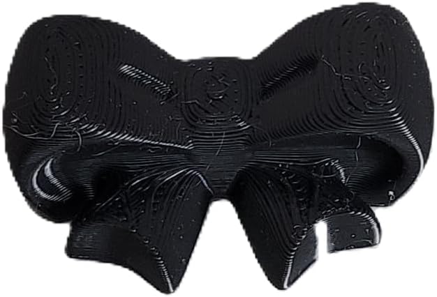 Znet3D Bow Magnets – Strong and Cute Refrigerator Magnets – 1.5 x 1.25 Inches – Perfect for Home, Office, or Classroom – Adorable and Functional Décor – 4 Pack (Black)