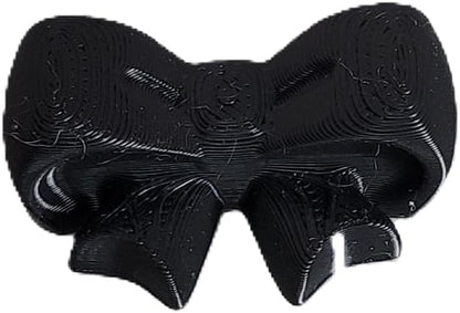 Znet3D Bow Magnets – Strong and Cute Refrigerator Magnets – 1.5 x 1.25 Inches – Perfect for Home, Office, or Classroom – Adorable and Functional Décor – 4 Pack (Black)