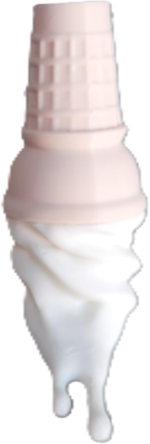 Melting Ice Cream Cone Fridge Magnets – Set of 3 (Vanilla, Chocolate, Strawberry) Strong Decorative Magnets with Dual 10x2mm Neodymium Holders Fun Kitchen & Office Décor