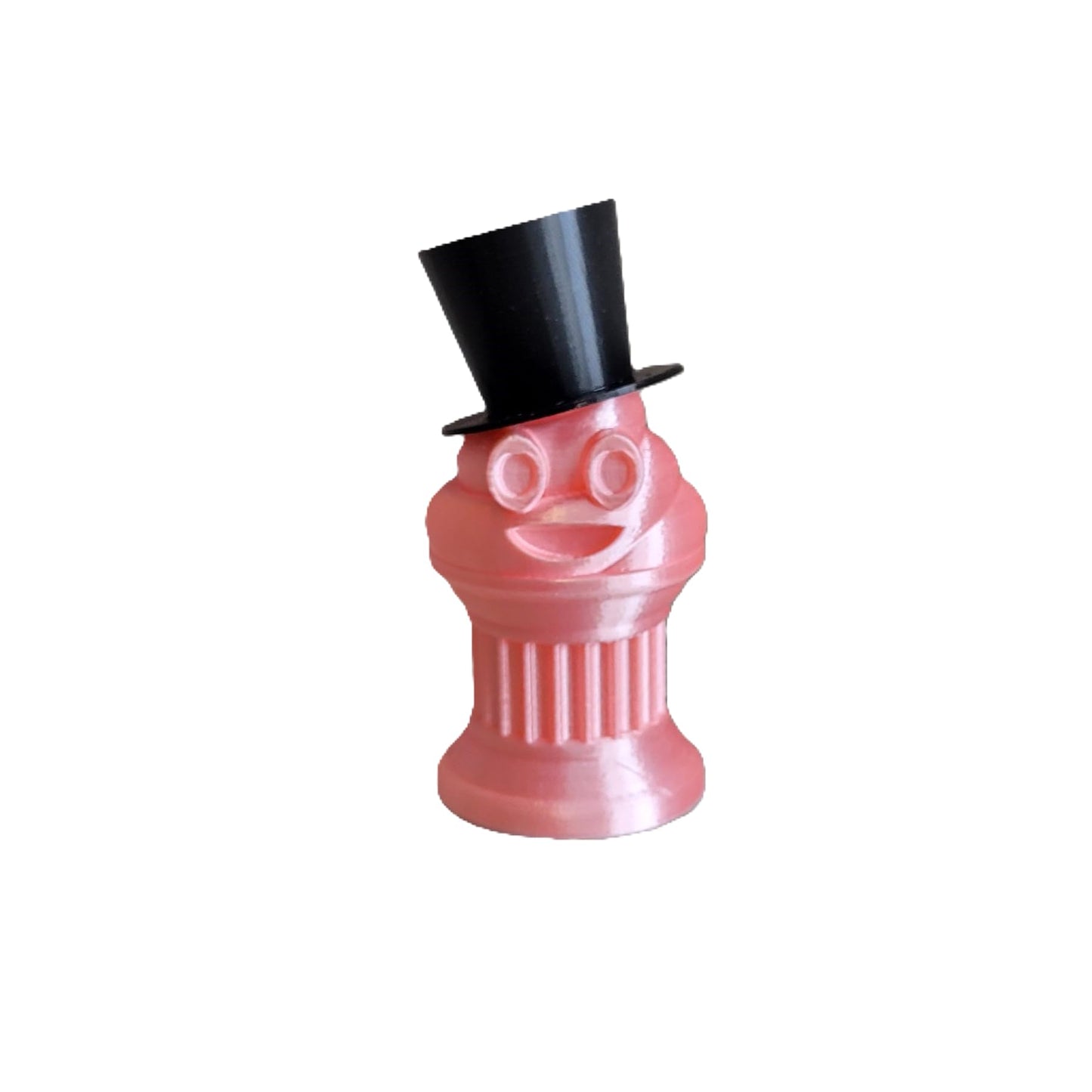 Znet3D Mini Gentlemen Poop Emoji Trophy – Elegant Black Top Hat on Poop Emoji Trophy – Add Sophistication & Humor to Your Event – Perfect for Honoring Winners or Losers